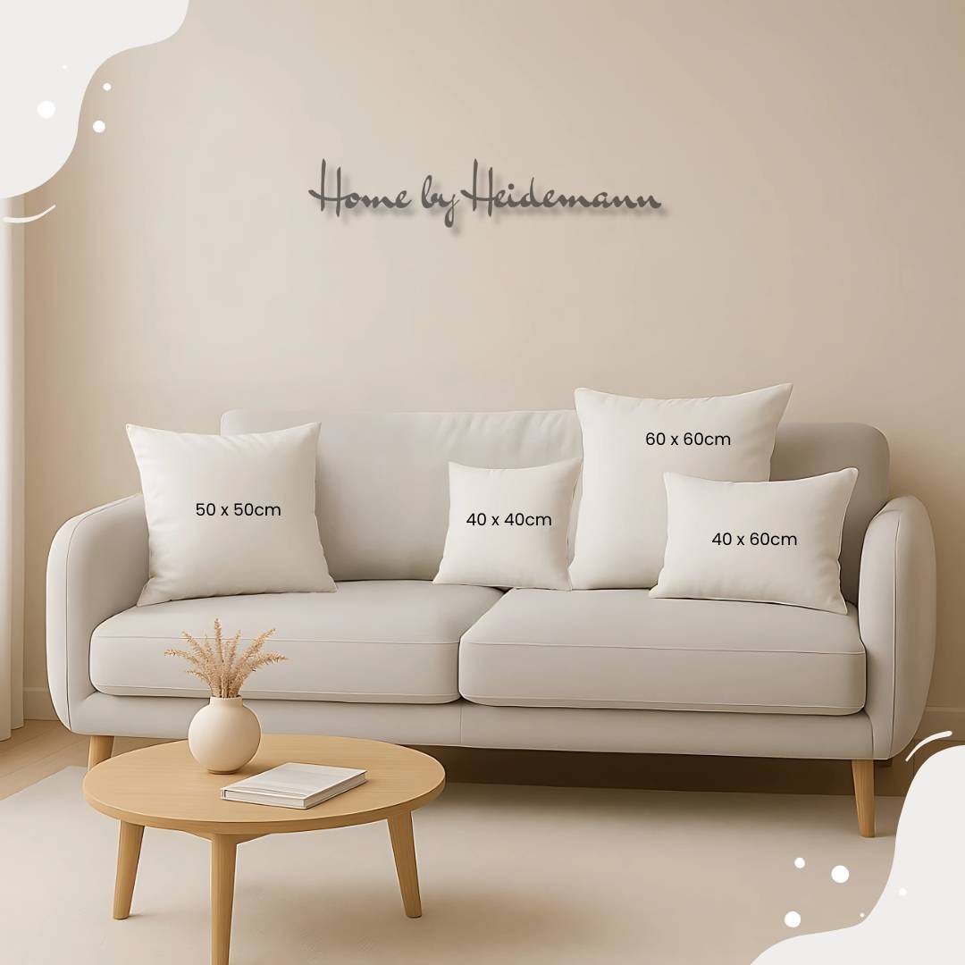 Pink Lotus Ivory - Handgefertigtes Kissen - Home by Heidemann