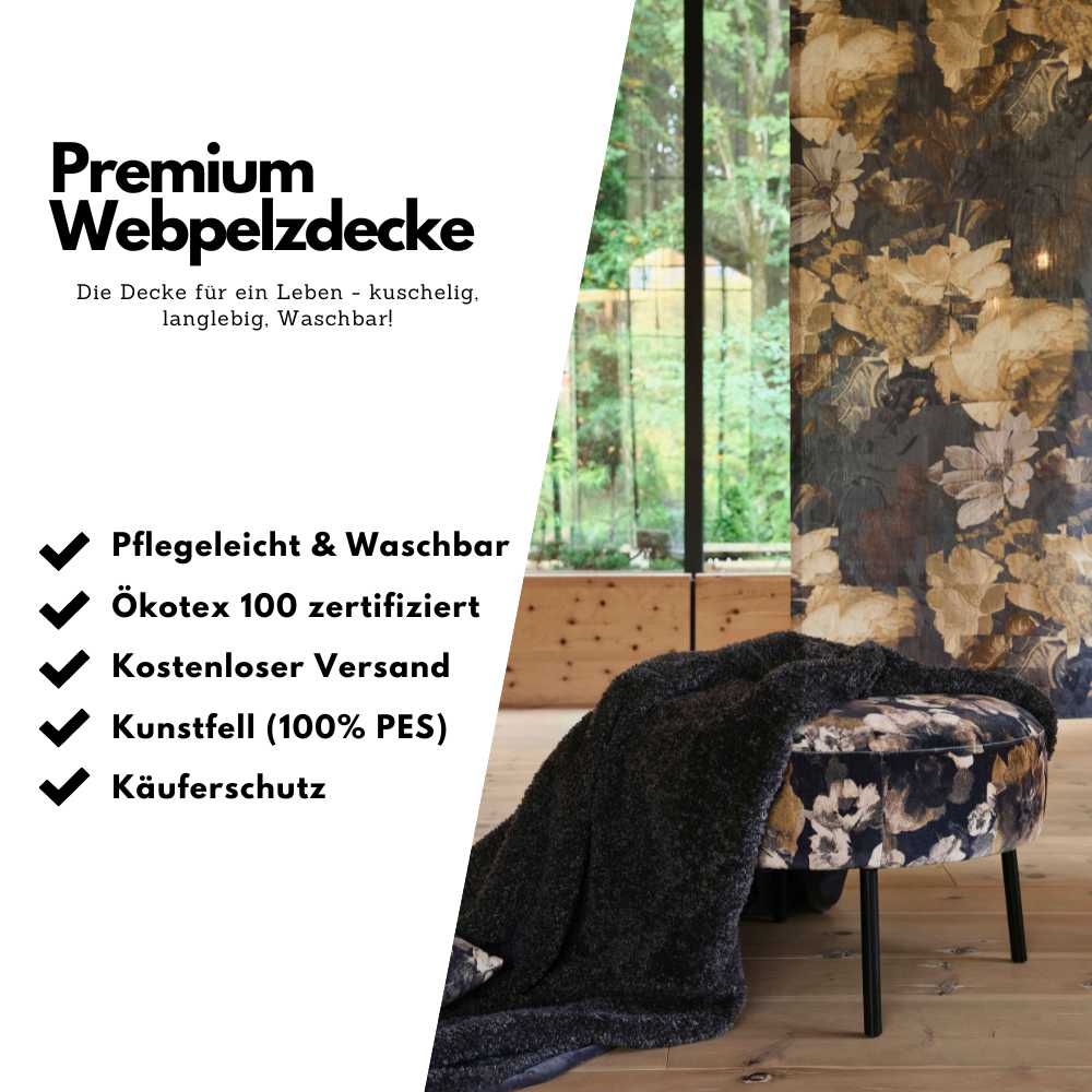 Curly Premium Webpelzdecke - Home by Heidemann