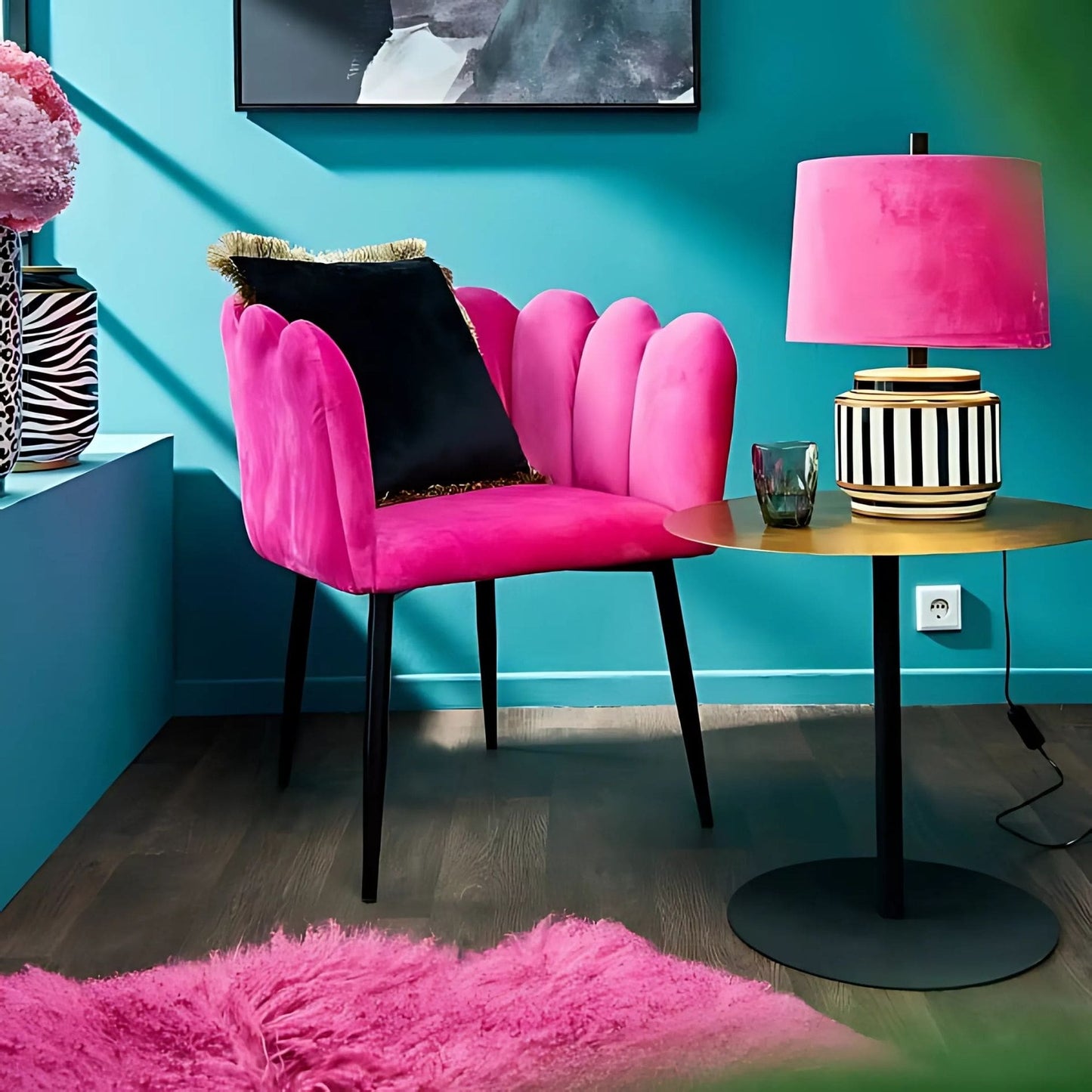 Pink Lady Set - Sessel & Leuchte - Home by Heidemann