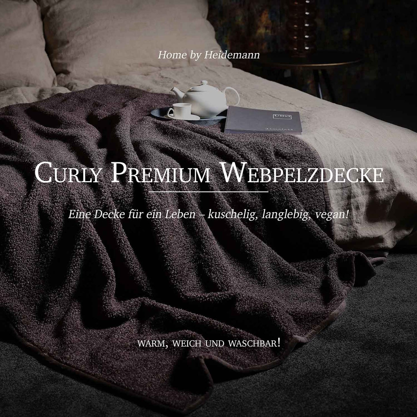 Curly Premium Webpelzdecke - Home by Heidemann