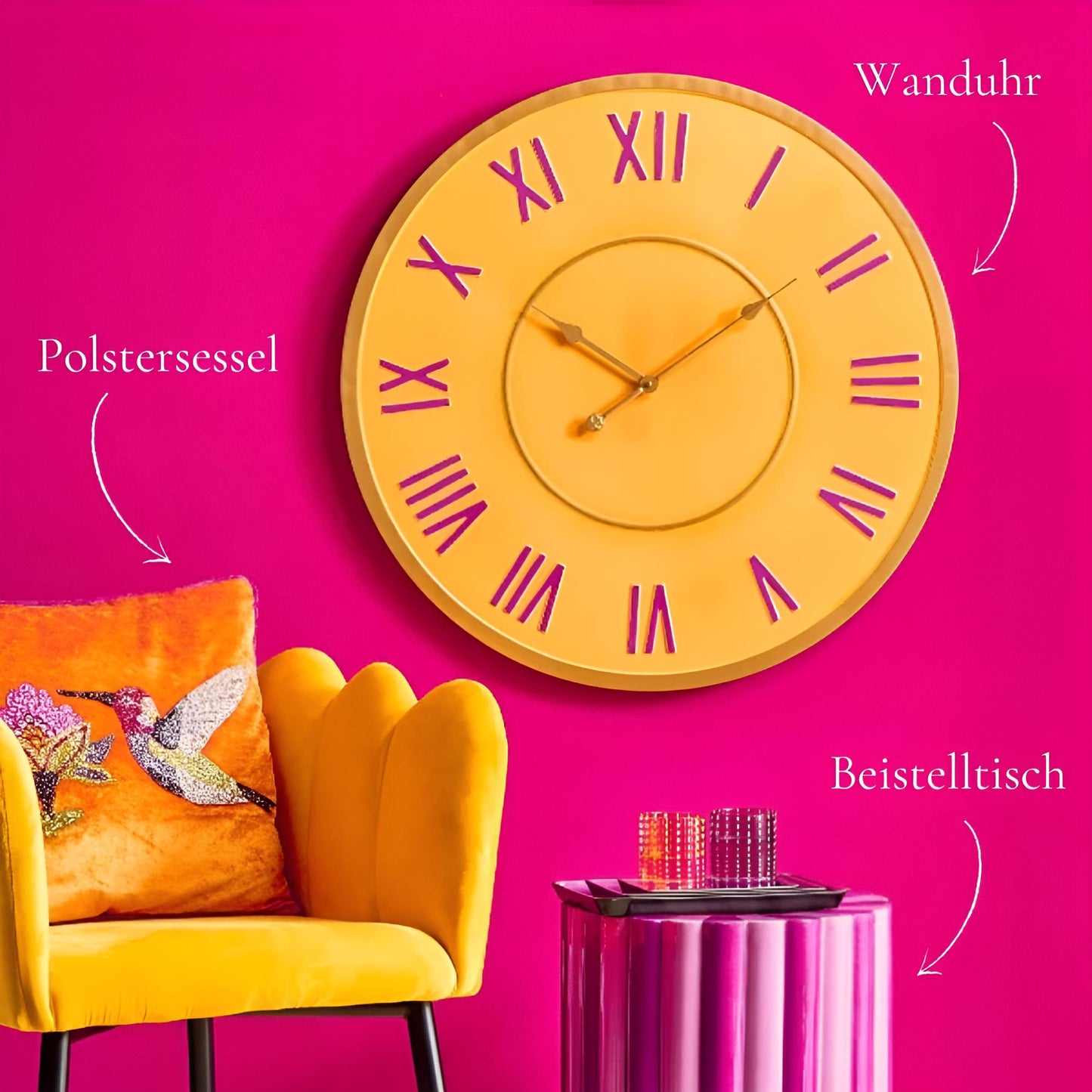 Amber Trio | Uhr - Tisch - Sessel
