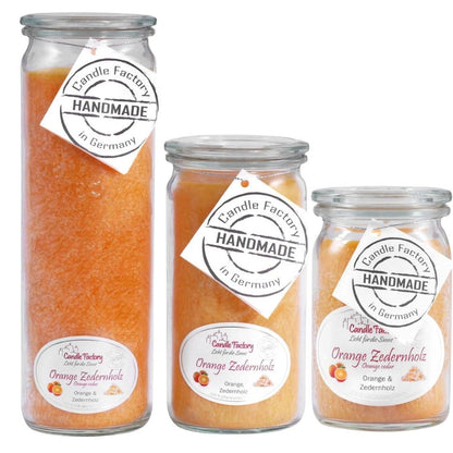 Duftkerze Orange & Zedernholz - Handgemacht - Home by Heidemann