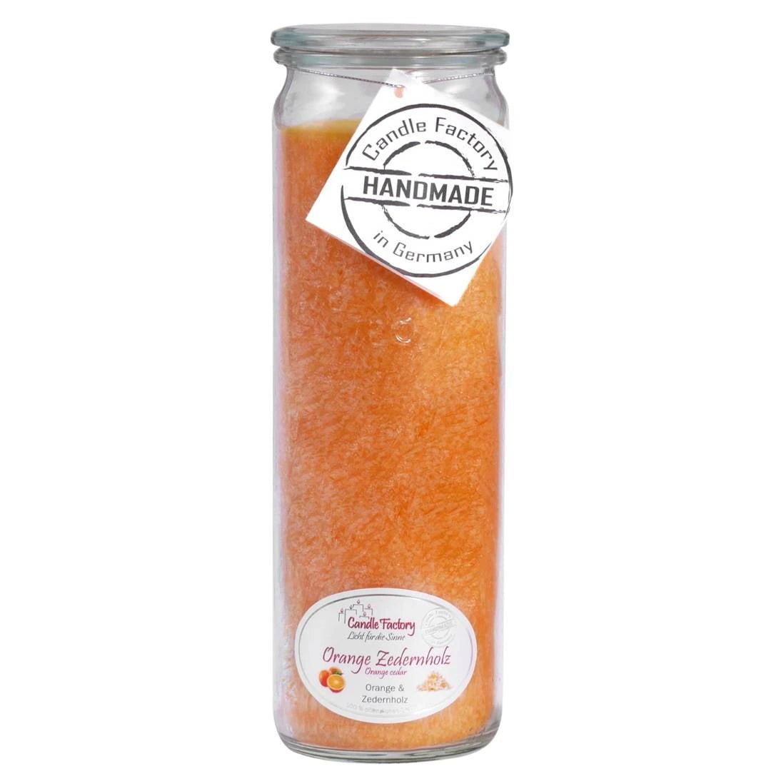 Duftkerze Orange & Zedernholz - Handgemacht - Home by Heidemann