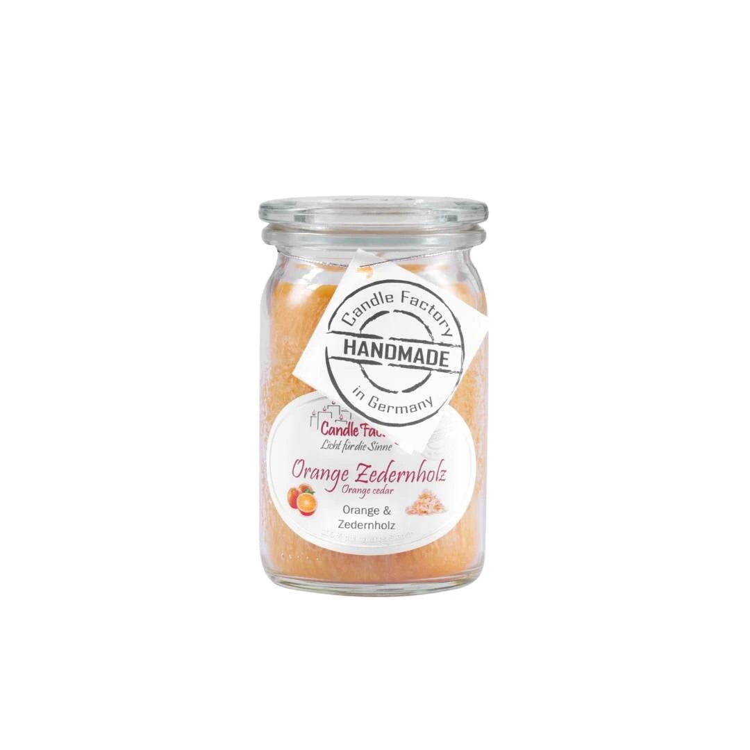 Duftkerze Orange & Zedernholz - Handgemacht - Home by Heidemann