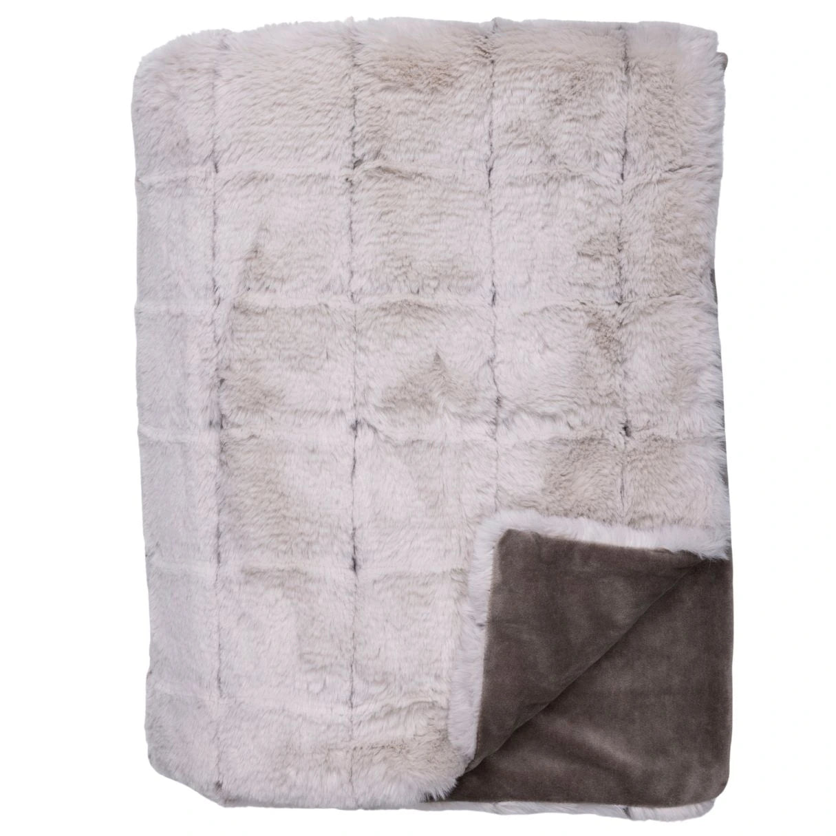 Premium Webpelzdecke - Quadro - Home by Heidemann