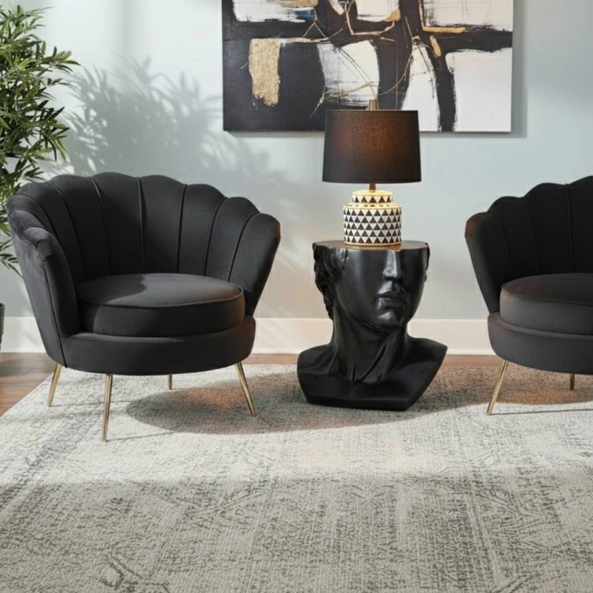 David & Audrey Set – Beistelltisch & 2 Polstersessel - Home by Heidemann