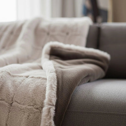 Premium Webpelzdecke - Quadro - Home by Heidemann